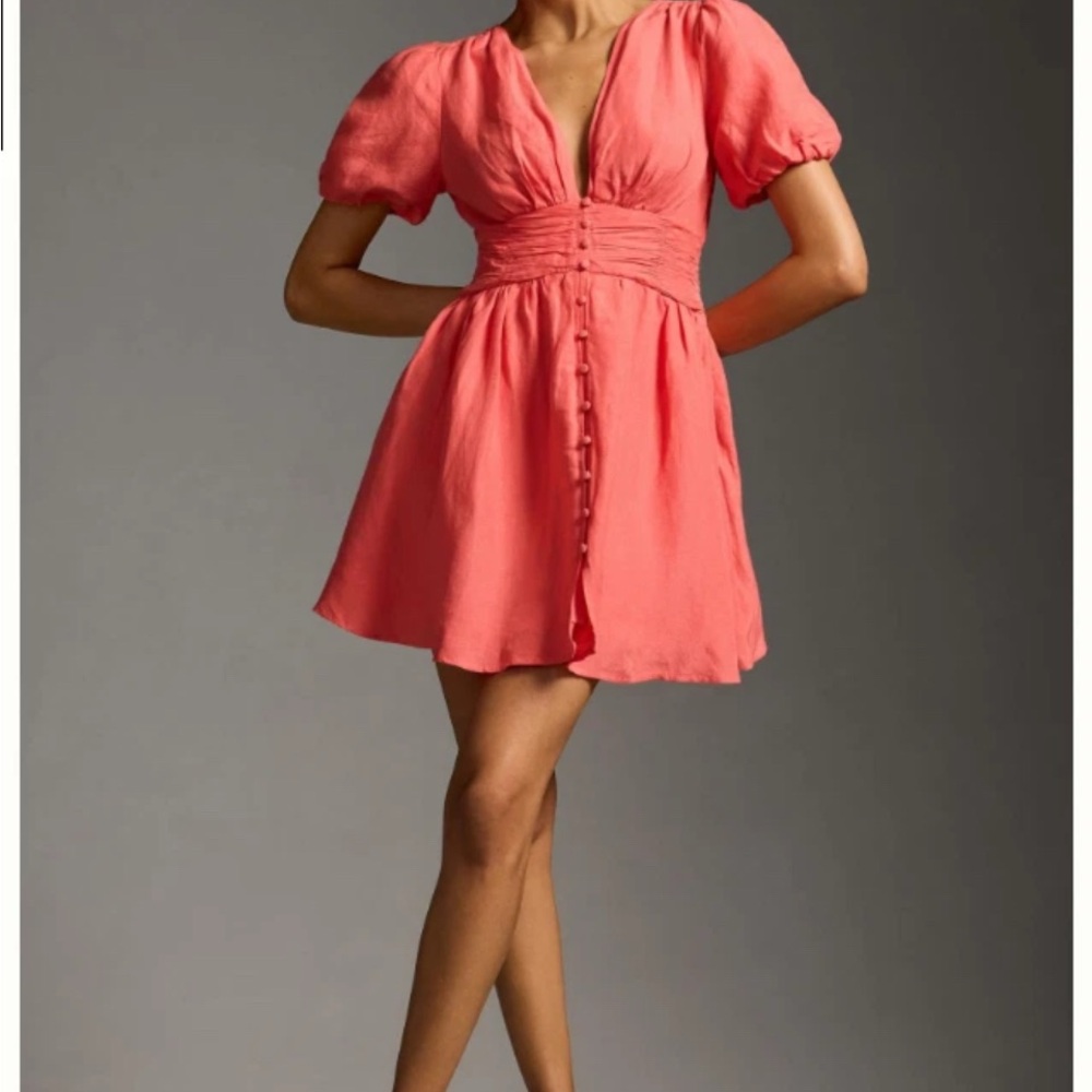 Chic Coral Mini Dress